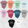 Bella Canvas 3001cvc t-shirt color options for Moxie Momma products