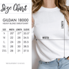 Gildan 18000 Sweatshirt Size Chart for Moxie Momma Products