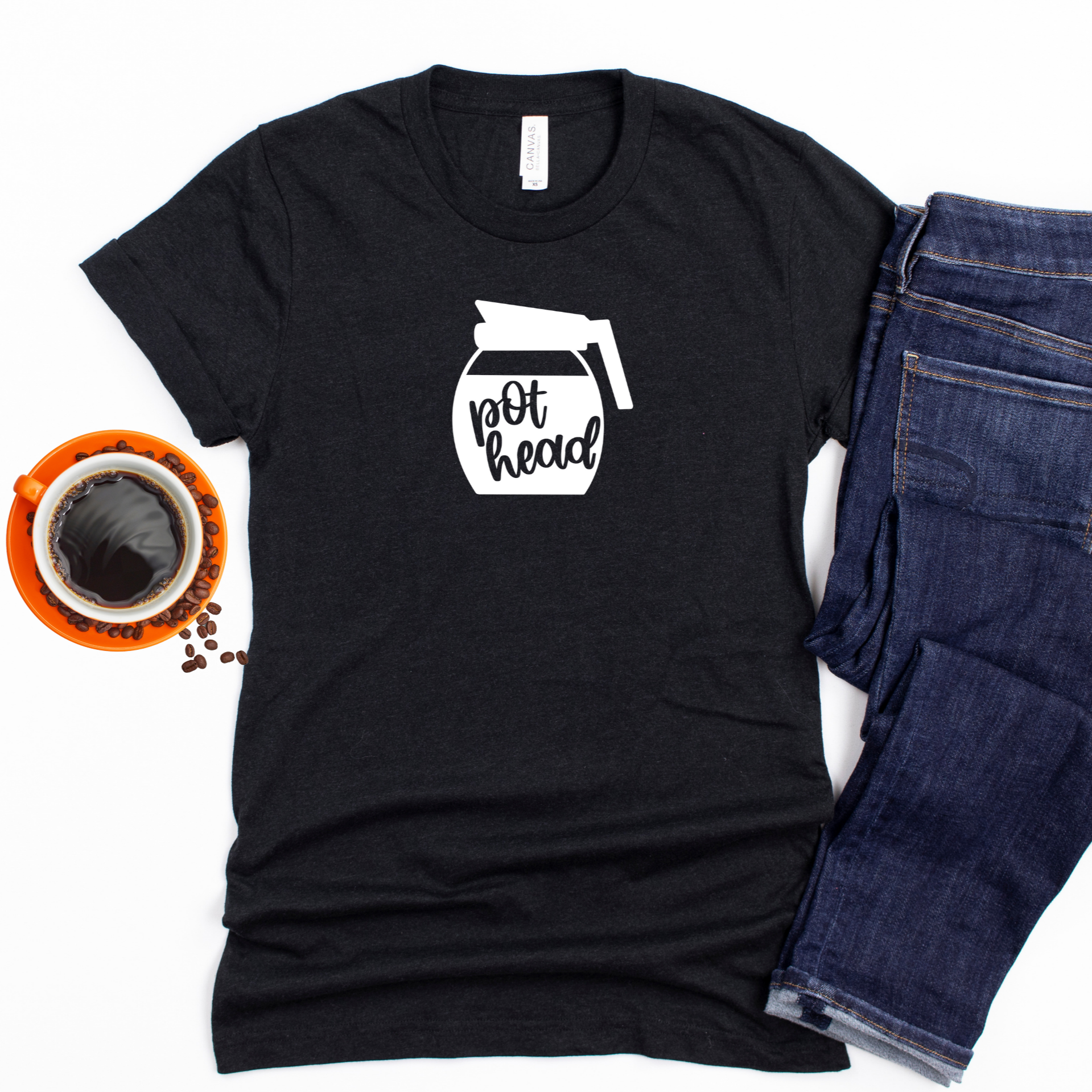 pothead t shirt Coffee pot (head) T-shirt – Moxie Momma